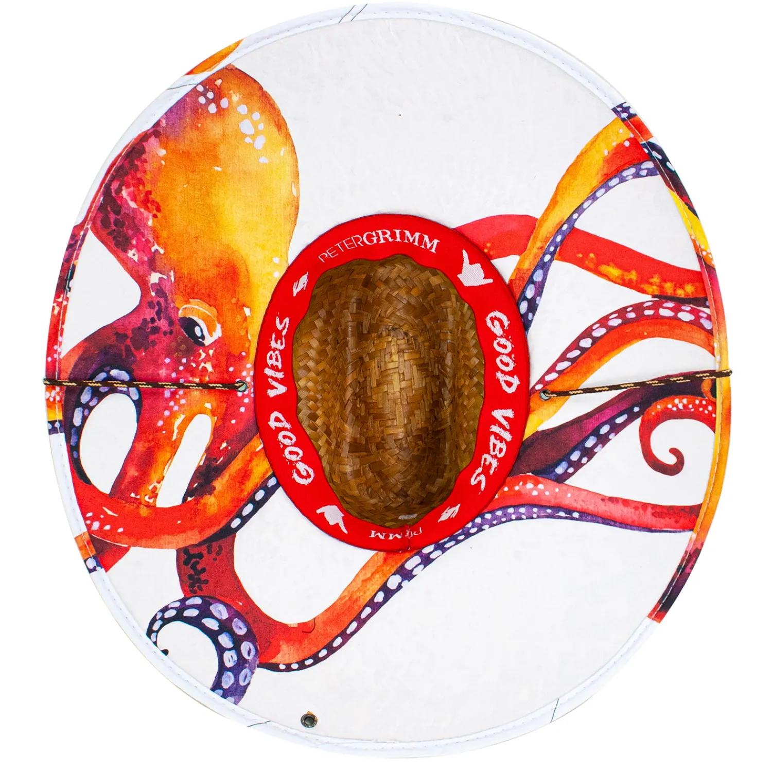 Octopus Straw Hat>Peter Grimm New